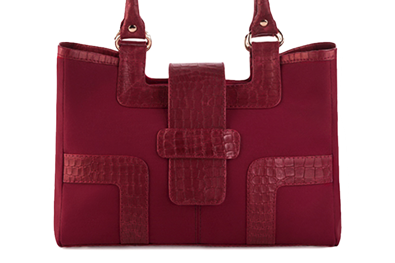 Burgundy red dress handbag for women - Florence KOOIJMAN